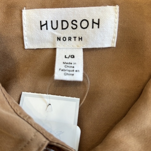 🆕 HUDSON NORTH | Tan Coat Dress soft Microsuede - Picture 5 of 5